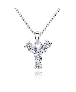 Necklace Silver Y Shape SSLPE-Y